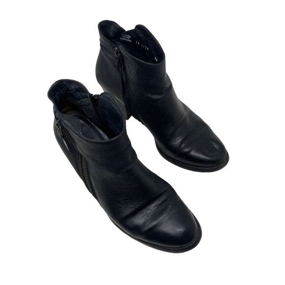 Paul Green Muncher Womens Aubrey Leather Side Zip Ankle Booties Black Size 7 UK - Picture 1 of 10